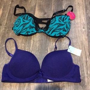 NWT 2 bras size 34B
